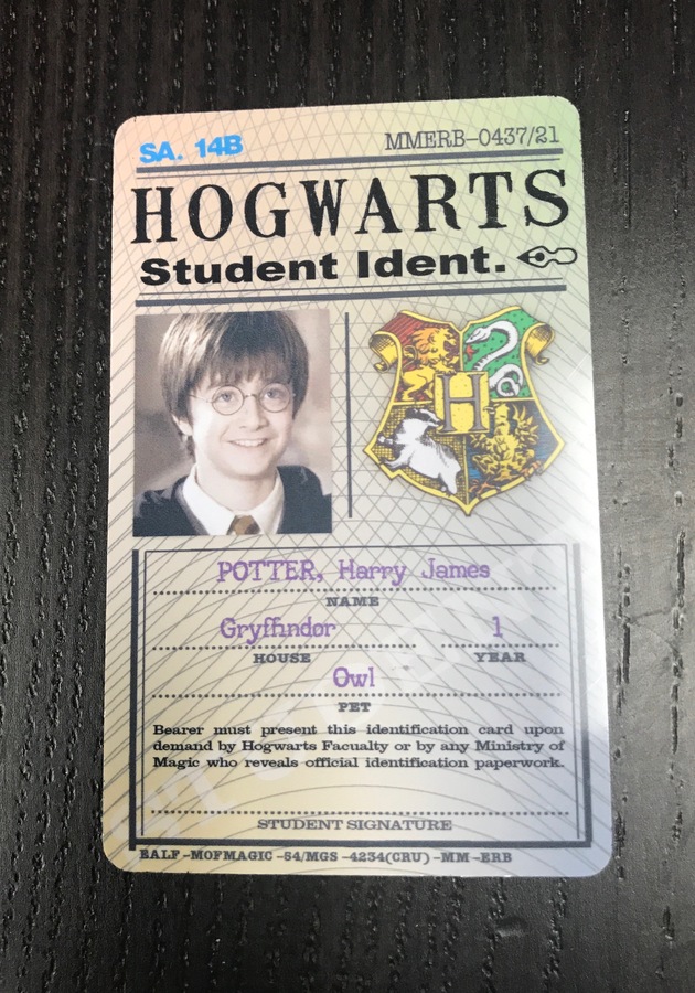 Character Hogwarts Student ID