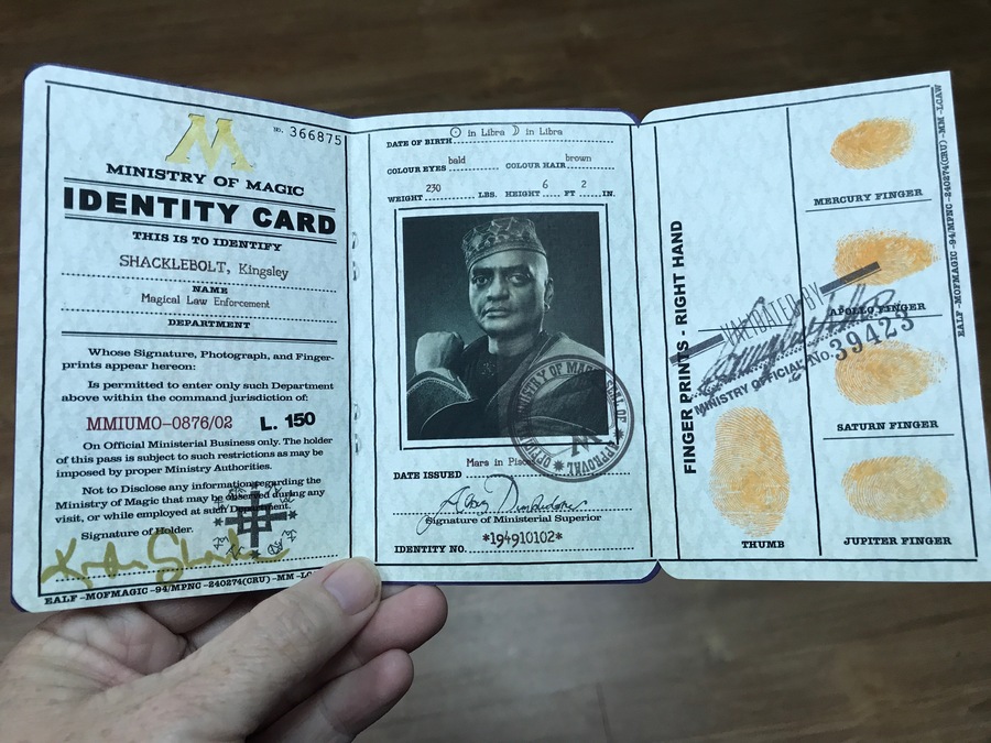 Character Ministry of Magic ID