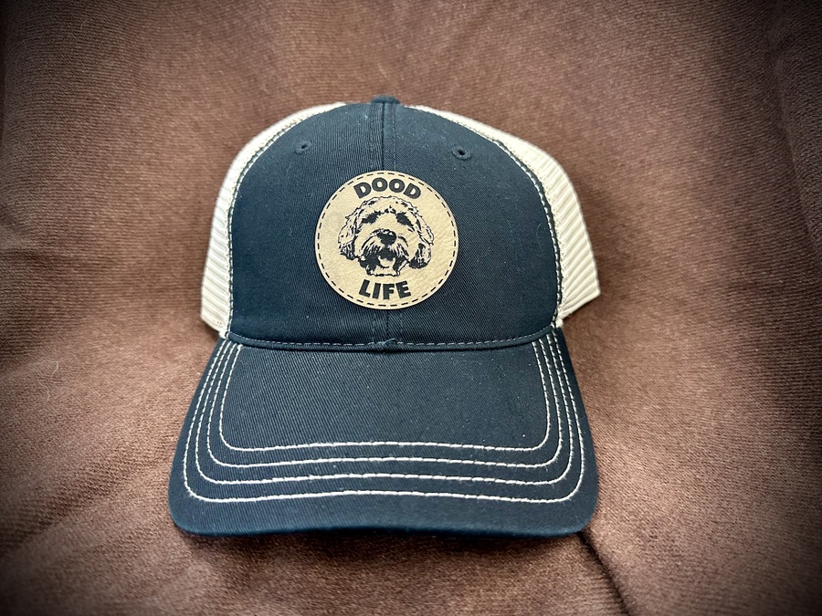 Dood Life Laser Cut Patch Hat - black and tan