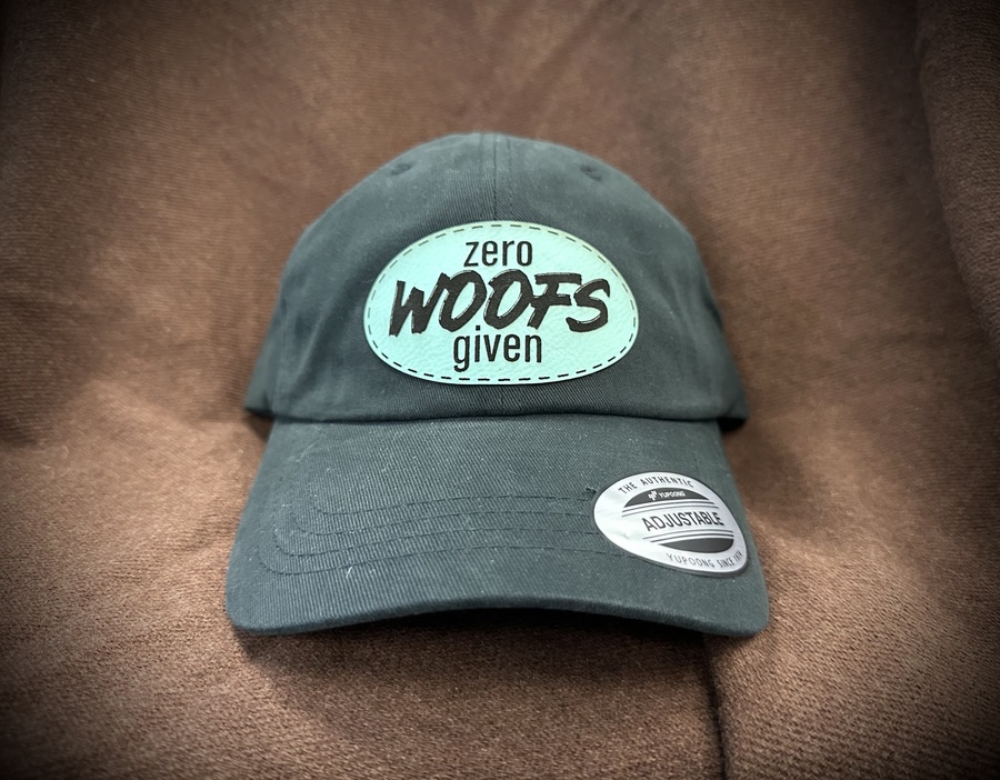 Zero Woofs Given Laser Cut Patch Hat - Black