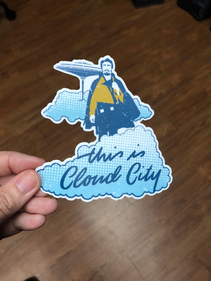 This is Cloud City Sticker