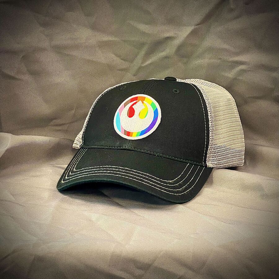 Pride Rebel Alliance Embroidered Patch Hat - Black/Charcoal