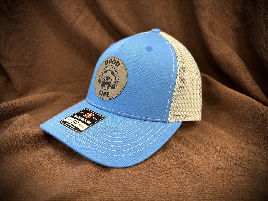 Dood Life Laser Cut Patch Hat - Cyan